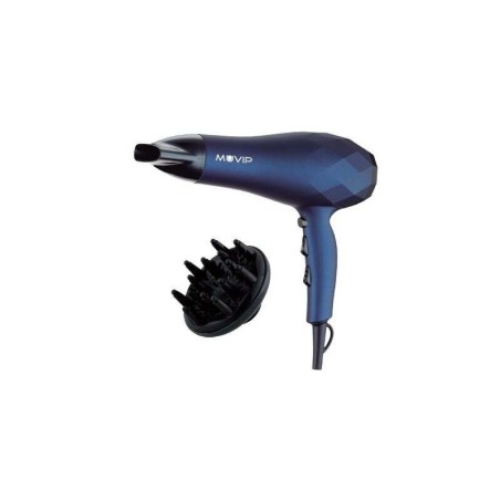 Muvip Secador de Pelo 2200W - 2 Velocidades - 3 Temperaturas de Secado - Gran Difusor de Aire - Color Azul
