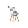 Muvip Pack 2 Sedie Design D400 - Tessuto Patchwork