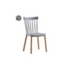 Muvip Pack 2 Sedie Design D800 - Colore Grigio