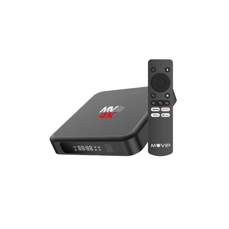 Muvip Mini PC Smart TV MV20 4K 5G - Android 12 - Quad Core - 4GB RAM - 32GB - Colore Nero Muvip Mini PC Smart TV MV20 4K 5G - Android 12 - Quad Core - 4GB RAM - 32GB - Colore Nero