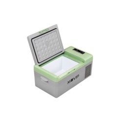 Muvip Nevera de Compresor Portatil 15 Litros 50W - Asas de Transporte - Compresor Silencioso - Color Gris