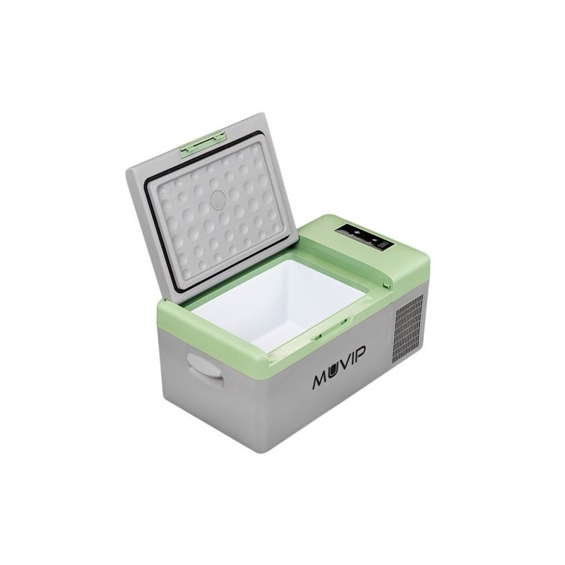 Frigo Portatile a Compressore Muvip 15 Litri 50W - Maniglie per il Trasporto - Compressore Silenzioso - Colore Grigio Frigo Portatile a Compressore Muvip 15 Litri 50W - Maniglie per il Trasporto - Compressore Silenzioso - Colore Grigio
