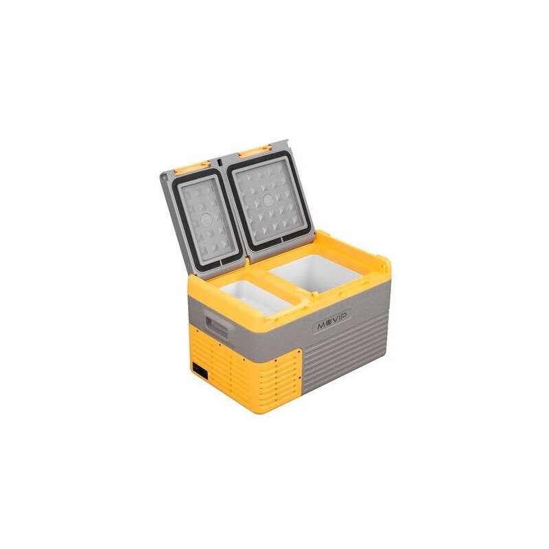 Frigorifero Portatile Muvip con Compressore 24 Litri Doppia Zona – Compressore Silenzioso – Colore Giallo Frigorifero Portatile Muvip con Compressore 24 Litri Doppia Zona – Compressore Silenzioso – Colore Giallo