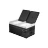 Muvip Nevera Portatil con Compresor LG 90 Litros Doble Zona - Doble Puerta - Compresor Silencioso - Color Negro