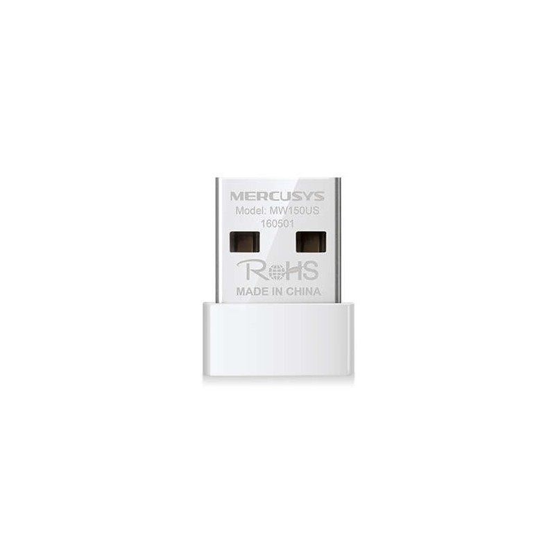 Mercusys Adaptador USB Nano Inalambrico N150 - USB 2.0 - Hasta 150Mbps