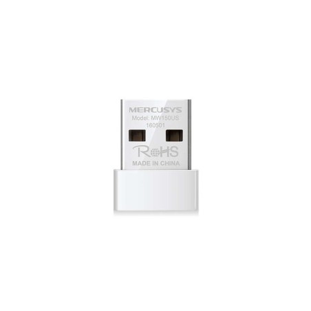 Mercusys Adaptador USB Nano Inalambrico N150 - USB 2.0 - Hasta 150Mbps