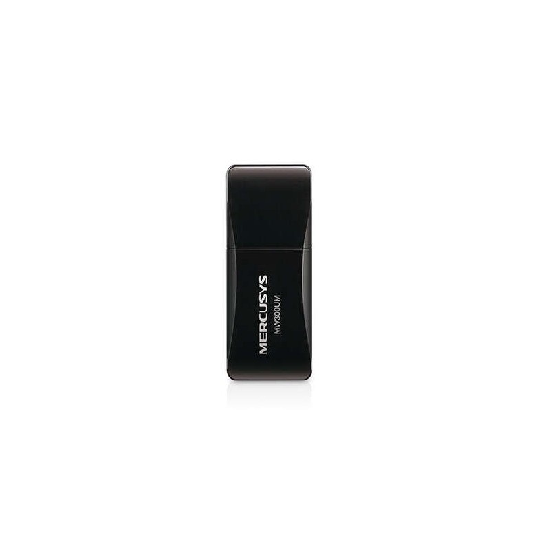 Adattatore USB 2.0 wireless Mini Mercusys N300 - Fino a 300 Mbps - Nero
