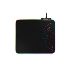 Tappetino da gaming Krom Knout RGB - Illuminazione RGB - Superficie in microfibra - Base in gomma - 32x27x0,3 cm - Colore nero