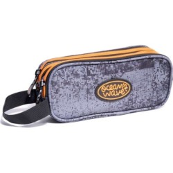 Oceans Wave Point Estuche de 3 Cremalleras - Gran Amplitud - Asa para Transporte - Compartimentos Forrados