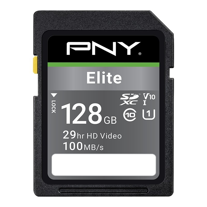 Scheda PNY Elite SDXC 128 GB U1 V10 Classe 10 Scheda PNY Elite SDXC 128 GB U1 V10 Classe 10