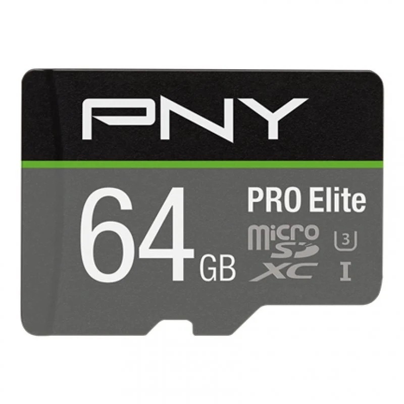 Scheda Micro SDXC PNY Pro Elite da 64 GB UHS-I U3 Classe 10 Scheda Micro SDXC PNY Pro Elite da 64 GB UHS-I U3 Classe 10