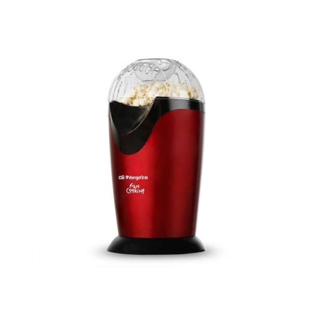 Macchina per popcorn portatile Orbegozo PA 4300 - Potenza 1000 W - Rosso metallizzato - Senza olio - Facile da pulire - Ricette 