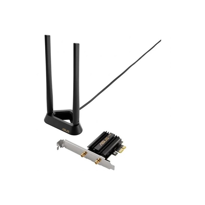Asus PCE-AX59BT Scheda di rete PCI-e AXE5400 160 MHz WiFi 6E Bluetooth 5.2 Asus PCE-AX59BT Scheda di rete PCI-e AXE5400 160 MHz WiFi 6E Bluetooth 5.2