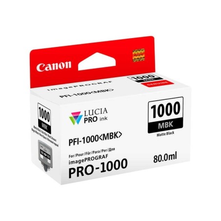 Cartuccia d'inchiostro originale nero opaco Canon PFI1000 - PFI1000MBK/0545C001
