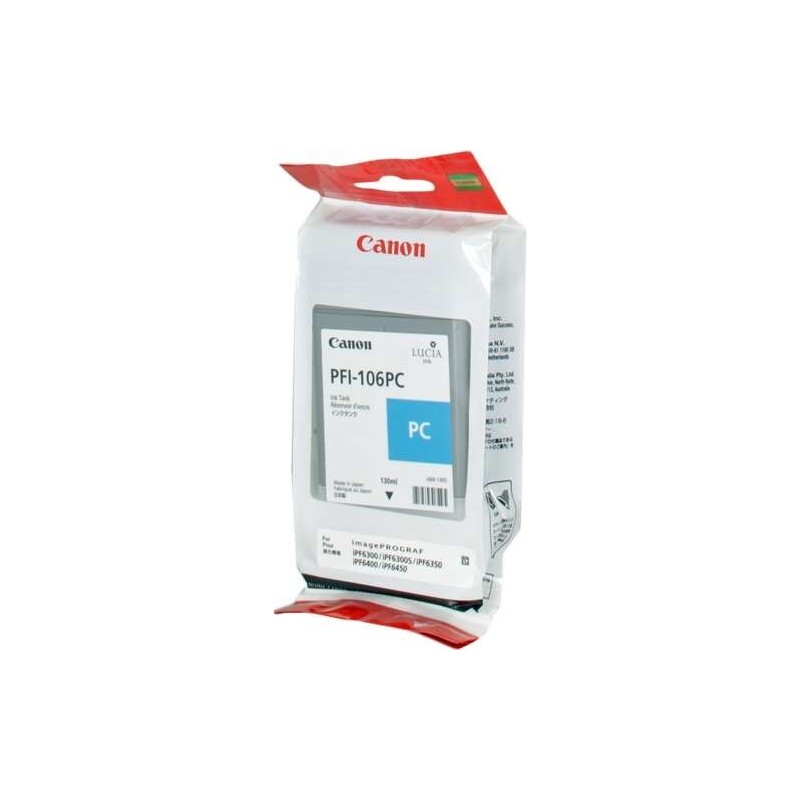 Cartuccia d'inchiostro originale ciano fotografico Canon PFI106 - PFI106PC/6625B001 Cartuccia d'inchiostro originale ciano fotografico Canon PFI106 - PFI106PC/6625B001