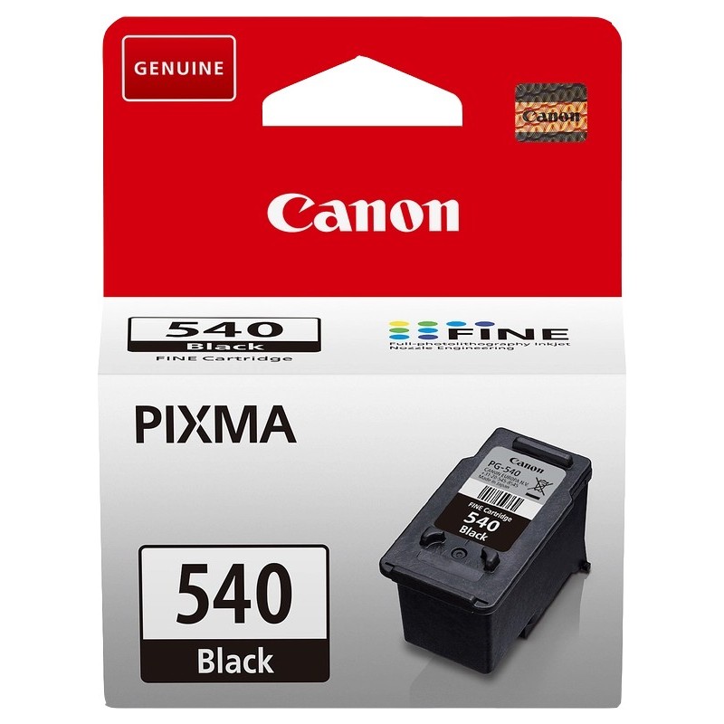 Cartuccia d'inchiostro originale nero Canon PG540 - 5225B001/5225B004/5225B005 Cartuccia d'inchiostro originale nero Canon PG540 - 5225B001/5225B004/5225B005
