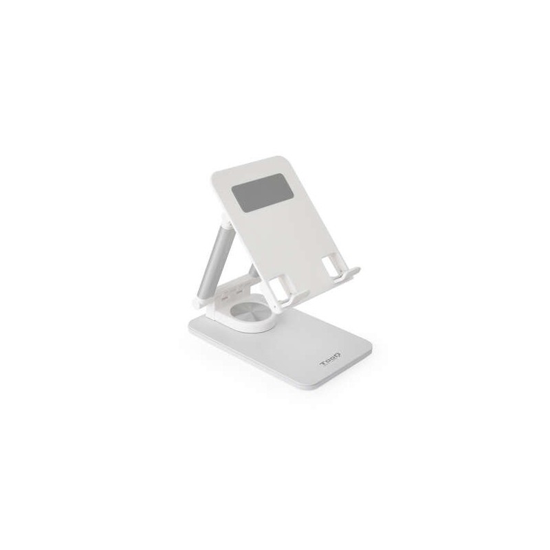 Supporto da tavolo regolabile Tooq per cellulare o tablet fino a 12,9? - Colore bianco Supporto da tavolo regolabile Tooq per cellulare o tablet fino a 12,9? - Colore bianco