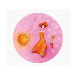 Magnete rotondo Pictura Gaëlle Boissonnard - 56 mm - Stampato su carta certificata FSC