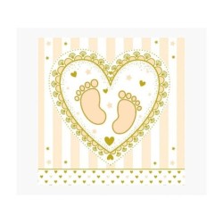 Pictura Tarjeta Arabesque - 16x16cm - Tematica Bebes - Tarjeta Triptica - Incluye Sobre Blanco - Papel con Certificacion FSC