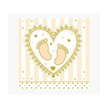 Pictura Tarjeta Arabesque - 16x16cm - Tematica Bebes - Tarjeta Triptica - Incluye Sobre Blanco - Papel con Certificacion FSC