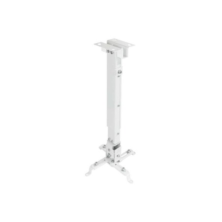 Supporto da soffitto universale Tooq per proiettore - Inclinabile e Girevole - Peso Max 20Kg - Colore Bianco