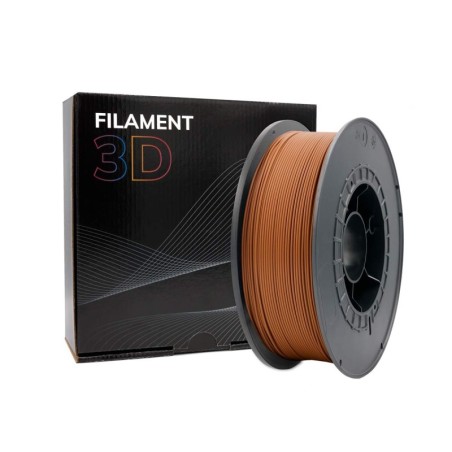Filamento PLA 3D - Diametro 1,75 mm - Bobina da 1 kg - Colore Marrone