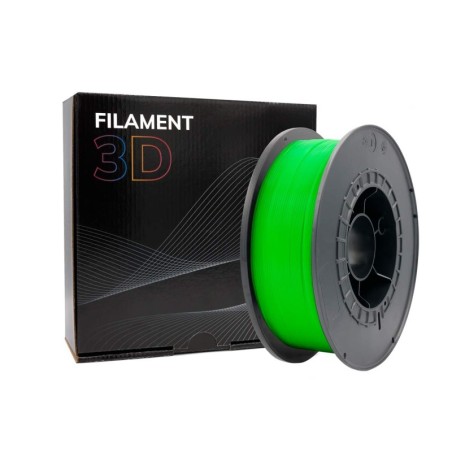 Filamento PLA 3D - Diametro 1,75 mm - Bobina da 1 kg - Colore verde fluorescente