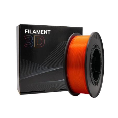 Filamento PLA 3D - Diametro 1,75 mm - Bobina da 1 kg - Colore arancione fluorescente