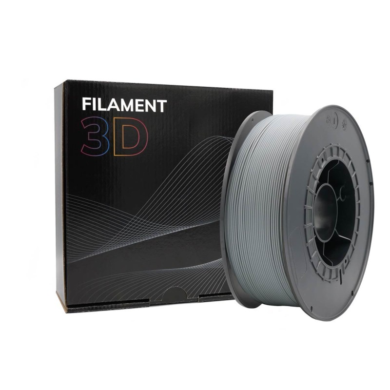 Filamento PLA 3D - Diametro 1,75 mm - Bobina da 1 kg - Colore Grigio Filamento PLA 3D - Diametro 1,75 mm - Bobina da 1 kg - Colore Grigio