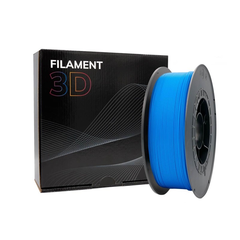 Filamento PLA 3D - Diametro 1,75 mm - Bobina da 1 kg - Colore Azzurro