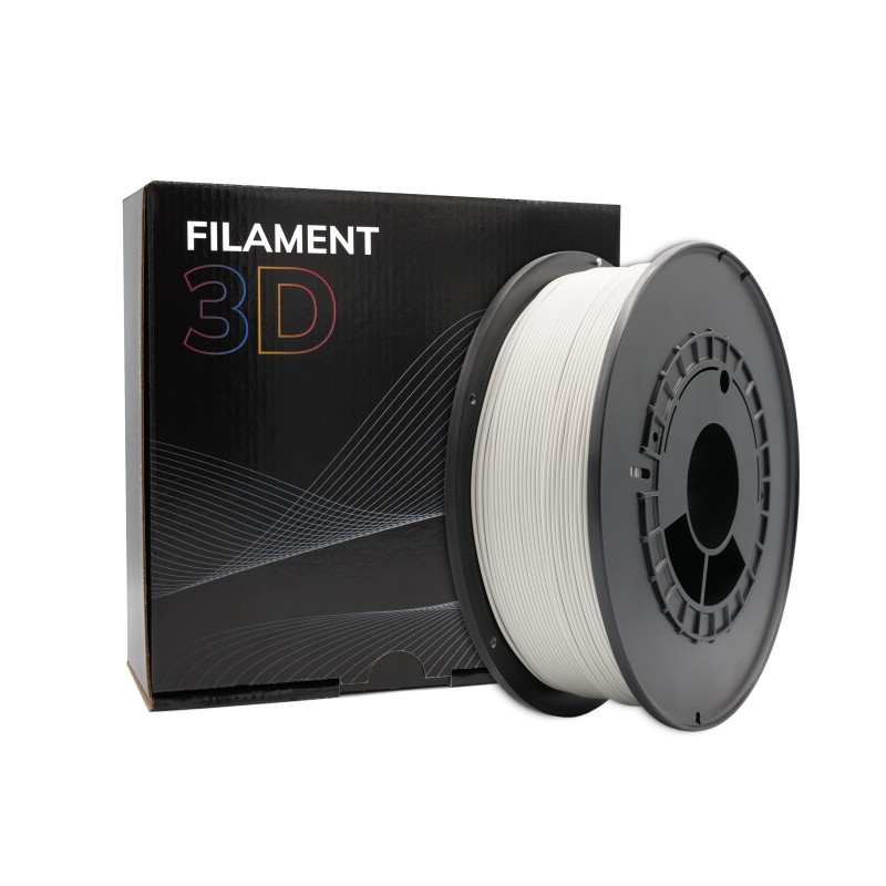 Filamento PLA 3D - Diametro 1,75 mm - Bobina da 1 kg - Colore grigio chiaro Filamento PLA 3D - Diametro 1,75 mm - Bobina da 1 kg - Colore grigio chiaro