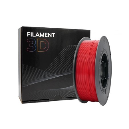 Filamento PLA 3D - Diametro 1,75 mm - Bobina da 1 kg - Colore Rosso