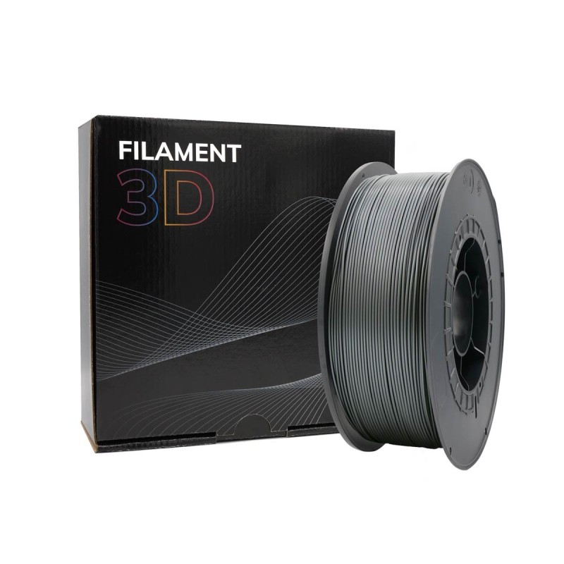 Filamento PLA 3D - Diametro 1,75 mm - Bobina da 1 kg - Colore Argento Filamento PLA 3D - Diametro 1,75 mm - Bobina da 1 kg - Colore Argento