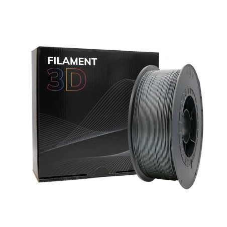 Filamento PLA 3D - Diametro 1,75 mm - Bobina da 1 kg - Colore Argento