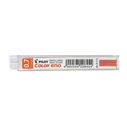 Pilot Pack de 6 Minas para Portaminas Color Eno H-197 0.7mm - Minas Color Naranja
