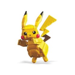 Mattel Mega Construx Wonder Builders Pokemon Pikachu Jumbo - Figura da costruzione - Dimensioni 33 cm circa. - 825 pezzi