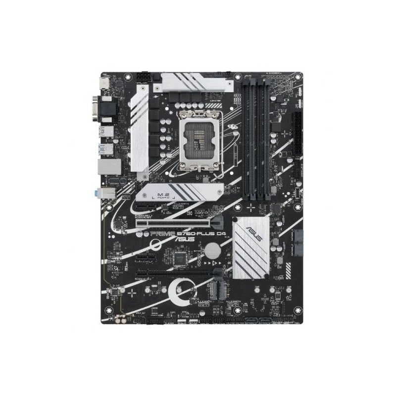 Asus Prime B760-Plus D4 Placa Base Intel 1700 DDR4 - HDMI, VGA, PCIe 5.0, M2, 4x Sata III, USB 2.0, 3.2, RJ-45, DisplayPort Asus Prime B760-Plus D4 Placa Base Intel 1700 DDR4 - HDMI, VGA, PCIe 5.0, M2, 4x Sata III, USB 2.0, 3.2, RJ-45, DisplayPort