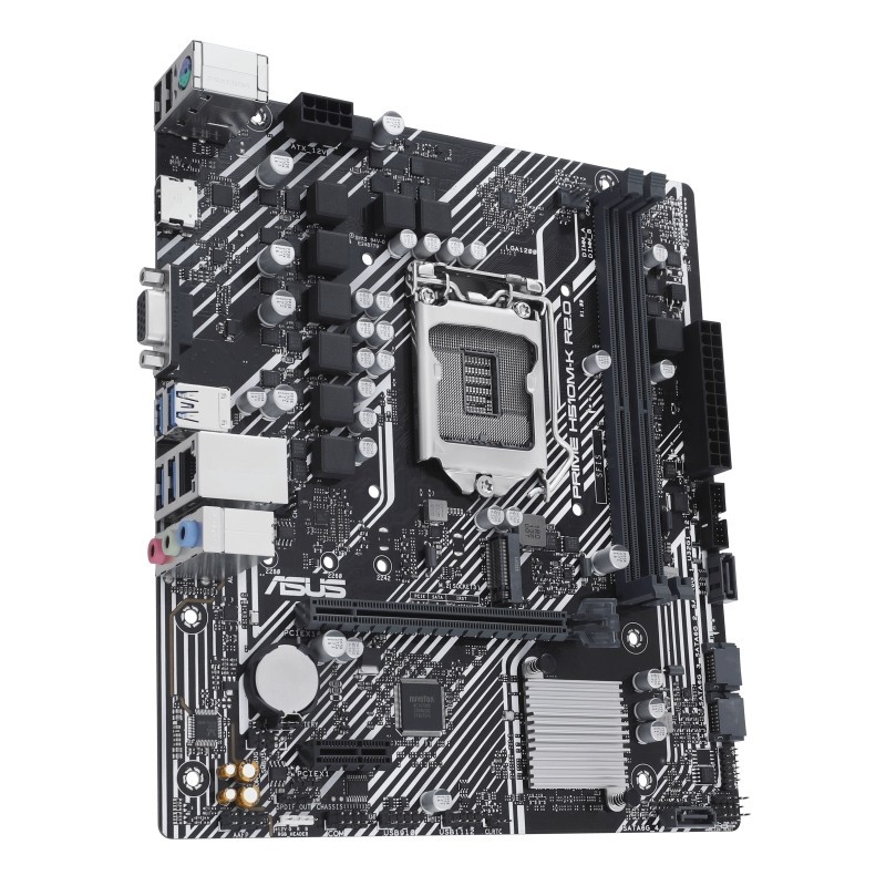 Scheda madre Asus Prime H510M-K R2.0 Intel 1200 2x DDR4 - HDMI, PCIe 4.0/3.0, 4x SATA III, USB 3.2, MicroATX Scheda madre Asus Prime H510M-K R2.0 Intel 1200 2x DDR4 - HDMI, PCIe 4.0/3.0, 4x SATA III, USB 3.2, MicroATX