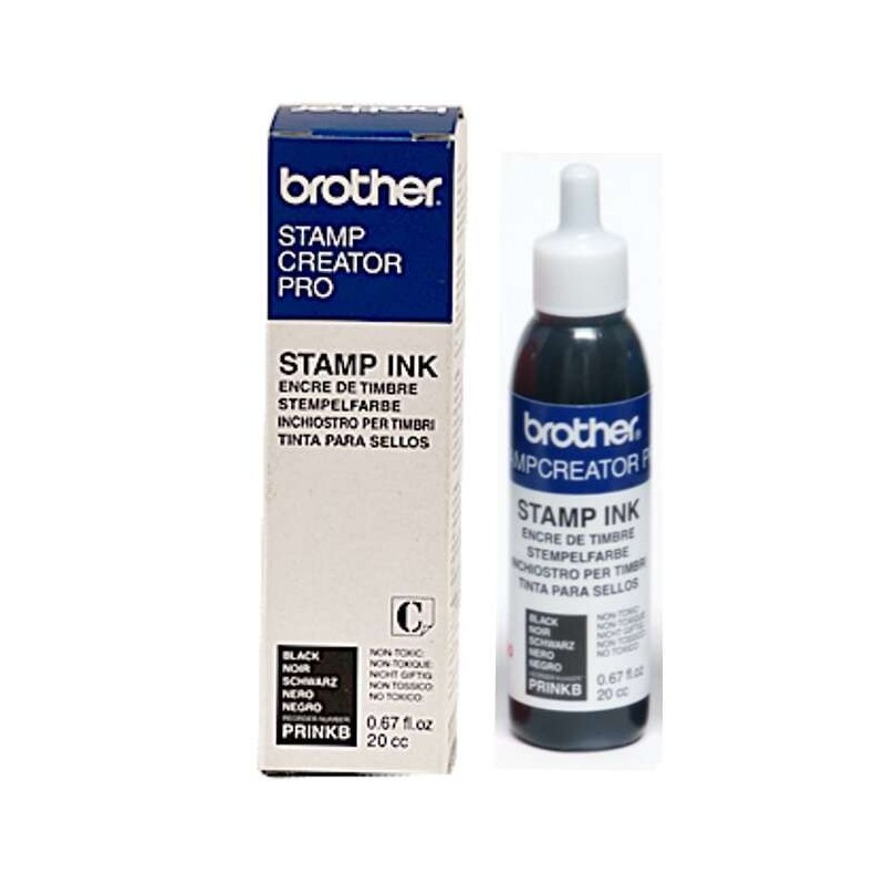 Brother Bote de Tinta Negra para Maquina de Sellos SC2000 20cc