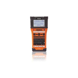 Brother PT-E550WVP Etichettatrice elettronica portatile professionale USB WiFi - Schermo LCD - 384 simboli - Colore Nero/Arancio