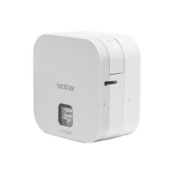 Etichettatrice elettronica portatile Bluetooth Brother PT-P300BT Cube - Risoluzione 180 dpi - Velocità 20 mm - Colore bianco