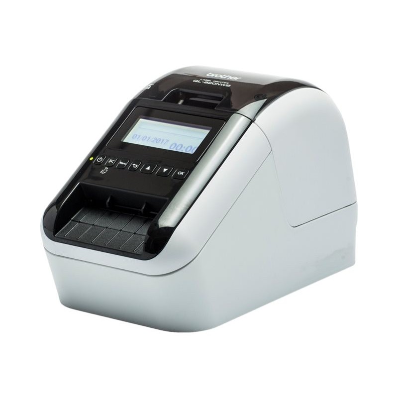 Stampante termica professionale per etichette Brother QL820NWBC WiFi - Bluetooth MFI - Stampa nero/rosso - Schermo LCD Stampante termica professionale per etichette Brother QL820NWBC WiFi - Bluetooth MFI - Stampa nero/rosso - Schermo LCD