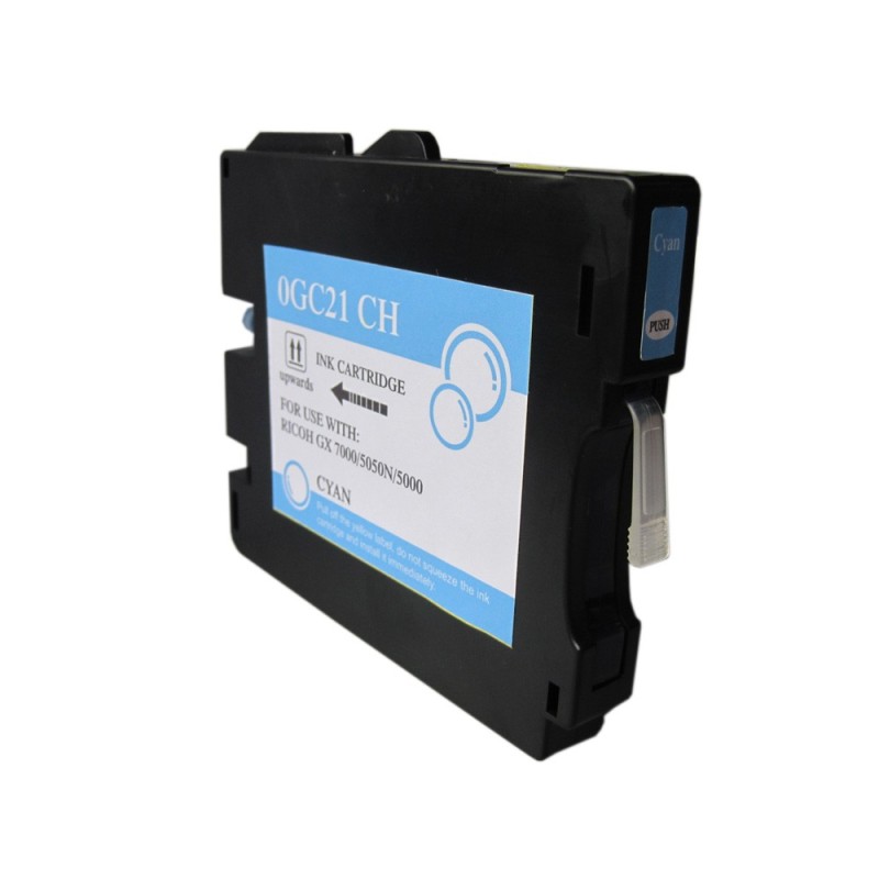Ricoh GC21C Cyan Cartucho de Tinta Pigmentada Generico - Reemplaza 405533/405537 Ricoh GC21C Cyan Cartucho de Tinta Pigmentada Generico - Reemplaza 405533/405537