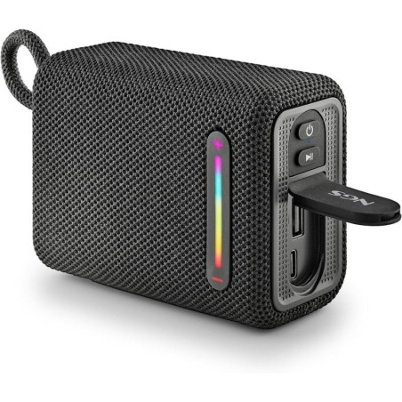 NGS Roller Fury 1 Altoparlante Bluetooth 15W TWS - Autonomia fino a 9h - Resistenza all'Acqua IPX6 - Colore Nero