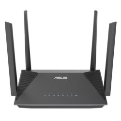 Asus RT-AX52 Router AX1800 WiFi 6 Dual Band AiMesh - Fino a 1800Mbps - 4 Porte LAN RJ45 - 4 Antenne Esterne