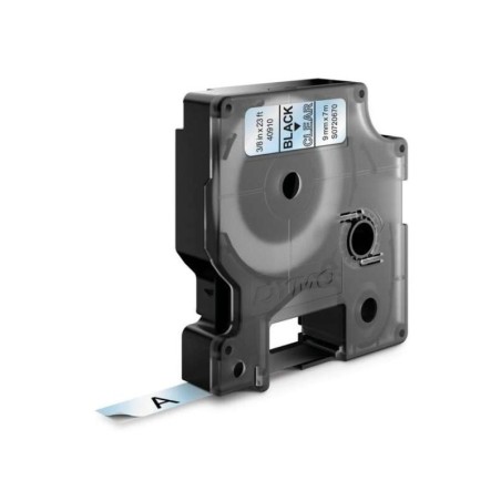 Nastro per etichette originale Dymo D1 per etichettatrice - Testo nero su sfondo bianco - Larghezza 9 mm x 7 metri - S0720670
