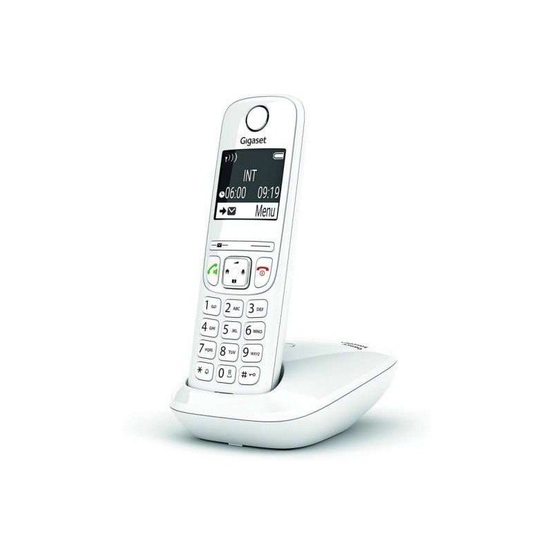 Telefono cordless Gigaset AS690 Dect - Schermo bianco e nero - Controllo volume - Ottima durata della batteria Telefono cordless Gigaset AS690 Dect - Schermo bianco e nero - Controllo volume - Ottima durata della batteria
