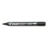 Pennarello permanente Pilot 100 - Punta tonda fine 4,5 mm - Corsa 1 mm - Colore nero 12pz 12pz