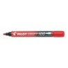 Pennarello permanente Pilot 100 - Punta tonda fine 4,5 mm - Corsa 1 mm - Colore rosso 12pz 12pz