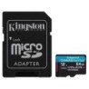 Kingston Micro SDXC Scheda 64 GB UHS-I U3 V30 Classe 10 170 MB/s Canvas Go Plus con adattatore